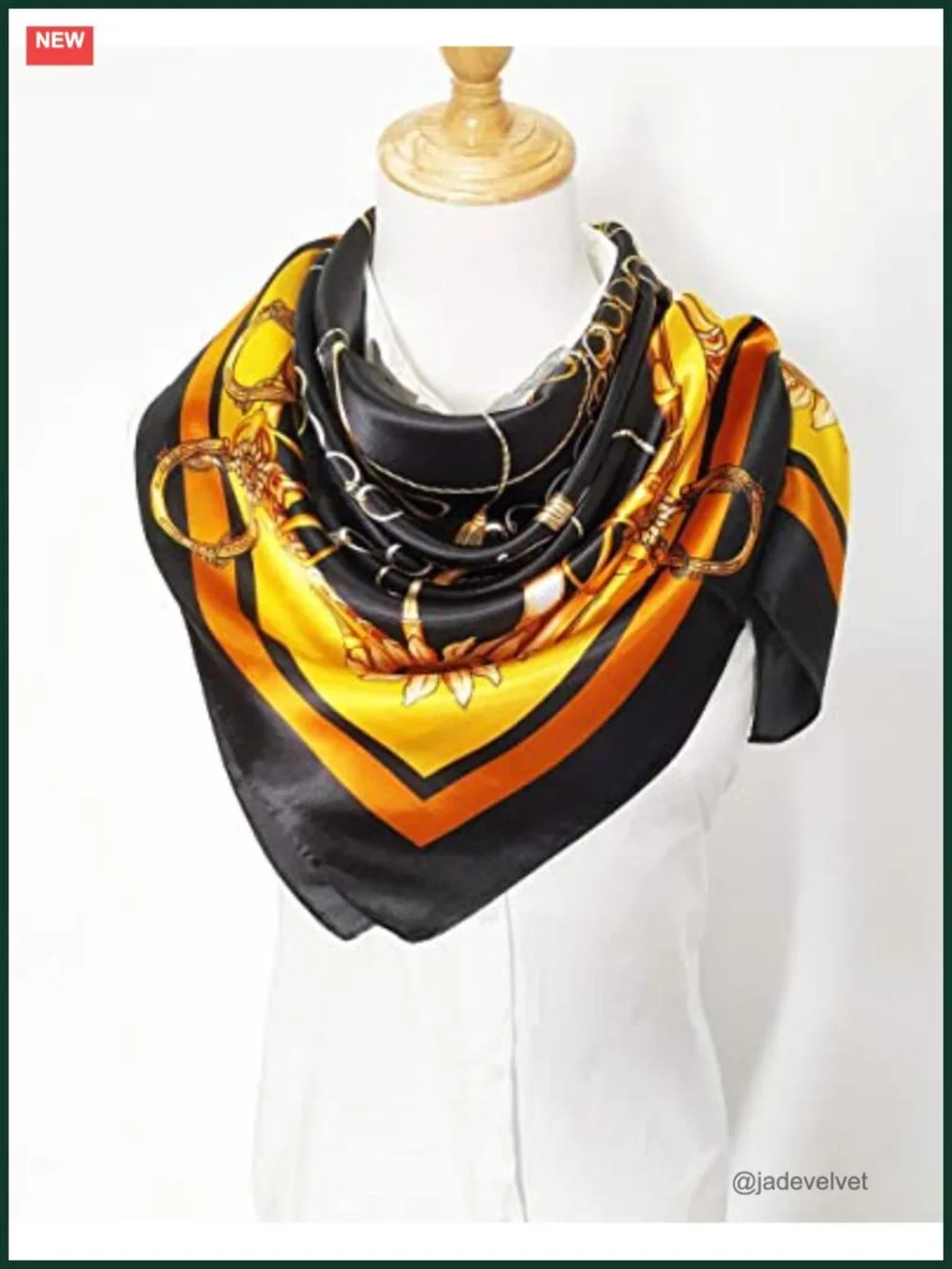 Satin Head Scarf for Women Silk Feel Hair Wrap Square Bandana Scarf